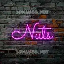 nuts in Pink Neon style - 3D name wallpaper