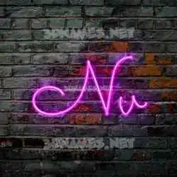 nv in Pink Neon style - 3D name wallpaper