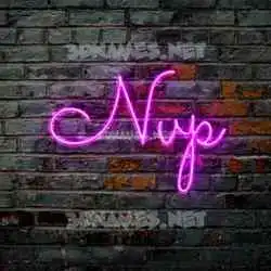 nvp in Pink Neon style - 3D name wallpaper