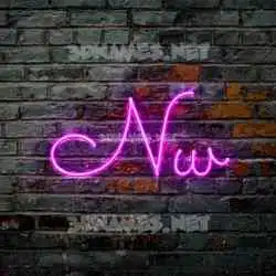 nw in Pink Neon style - 3D name wallpaper