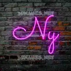 ny in Pink Neon style - 3D name wallpaper