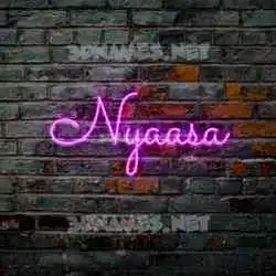 nyaasa in Pink Neon style - 3D name wallpaper