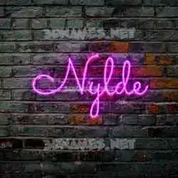 nylde in Pink Neon style - 3D name wallpaper