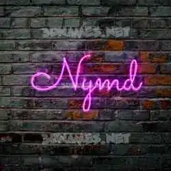 nymd in Pink Neon style - 3D name wallpaper