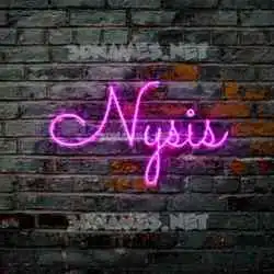 nysis in Pink Neon style - 3D name wallpaper