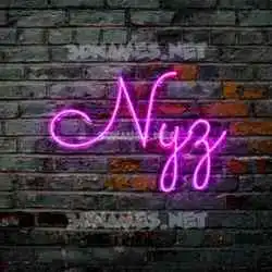 nyz in Pink Neon style - 3D name wallpaper
