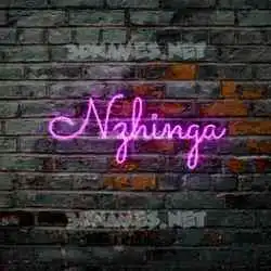 nzhinga in Pink Neon style - 3D name wallpaper