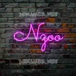 nzoo in Pink Neon style - 3D name wallpaper
