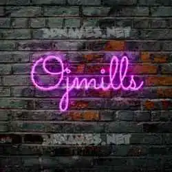 ojmills in Pink Neon style - 3D name wallpaper