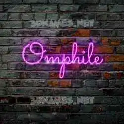 omphile in Pink Neon style - 3D name wallpaper