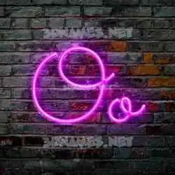 oo in Pink Neon style - 3D name wallpaper