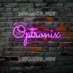 optronix in Pink Neon style - 3D name wallpaper