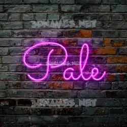 pale in Pink Neon style - 3D name wallpaper
