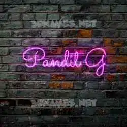 pandit g in Pink Neon style - 3D name wallpaper