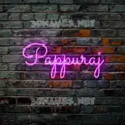 pappuraj in Pink Neon style - 3D name wallpaper