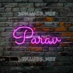 parav in Pink Neon style - 3D name wallpaper