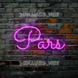 pars in Pink Neon style - 3D name wallpaper