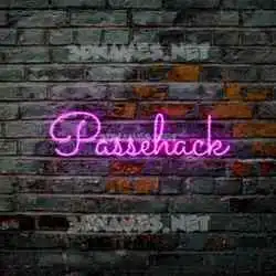 passehack in Pink Neon style - 3D name wallpaper