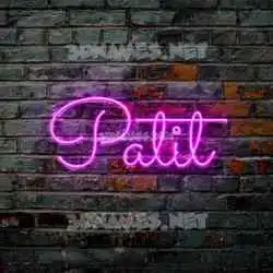 patit in Pink Neon style - 3D name wallpaper