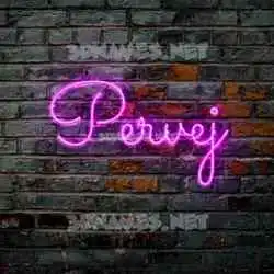 pervej in Pink Neon style - 3D name wallpaper