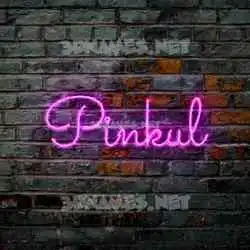 pinkul in Pink Neon style - 3D name wallpaper