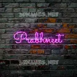 prabhneet in Pink Neon style - 3D name wallpaper