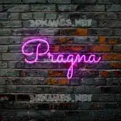 pragna in Pink Neon style - 3D name wallpaper