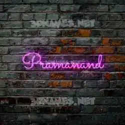 pramanand in Pink Neon style - 3D name wallpaper