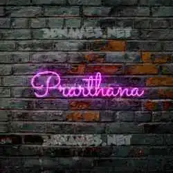 prarthana in Pink Neon style - 3D name wallpaper