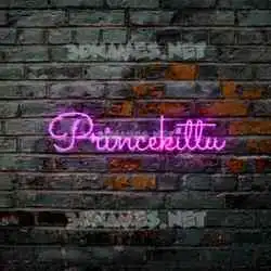 princekittu in Pink Neon style - 3D name wallpaper