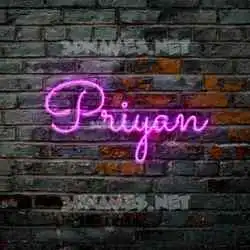priyan in Pink Neon style - 3D name wallpaper