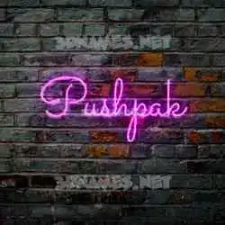 pushpak in Pink Neon style - 3D name wallpaper