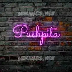 pushpita in Pink Neon style - 3D name wallpaper