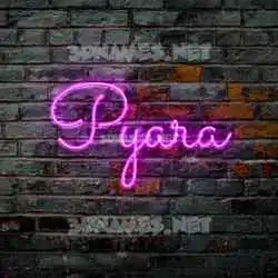 pyara in Pink Neon style - 3D name wallpaper