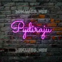 pydiraju in Pink Neon style - 3D name wallpaper