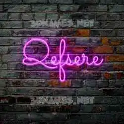 qefsere in Pink Neon style - 3D name wallpaper