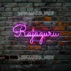 rajaguru in Pink Neon style - 3D name wallpaper