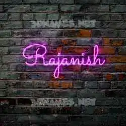rajanish in Pink Neon style - 3D name wallpaper