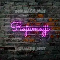 rajumajji in Pink Neon style - 3D name wallpaper