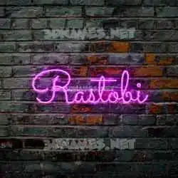 rastobi in Pink Neon style - 3D name wallpaper