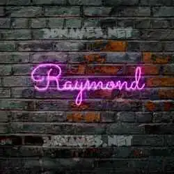 raymond in Pink Neon style - 3D name wallpaper