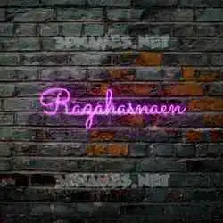 razahasnaen in Pink Neon style - 3D name wallpaper