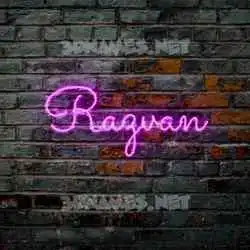 razvan in Pink Neon style - 3D name wallpaper