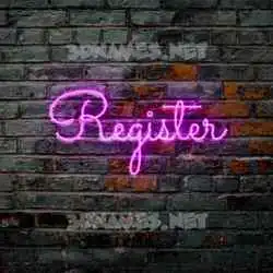 register in Pink Neon style - 3D name wallpaper