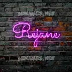 rejane in Pink Neon style - 3D name wallpaper