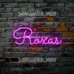 roxas in Pink Neon style - 3D name wallpaper