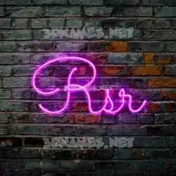 rsr in Pink Neon style - 3D name wallpaper