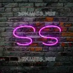 s s in Pink Neon style - 3D name wallpaper