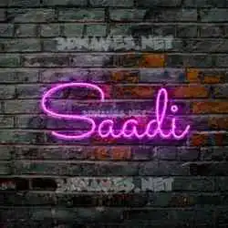 saadi in Pink Neon style - 3D name wallpaper