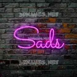 sads in Pink Neon style - 3D name wallpaper